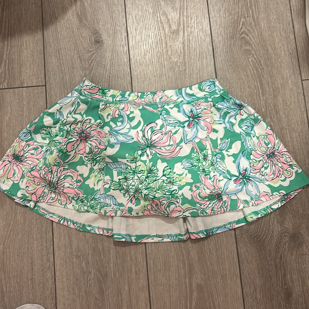 Lilly Pulitzer Floral Skirt - Green and Pink